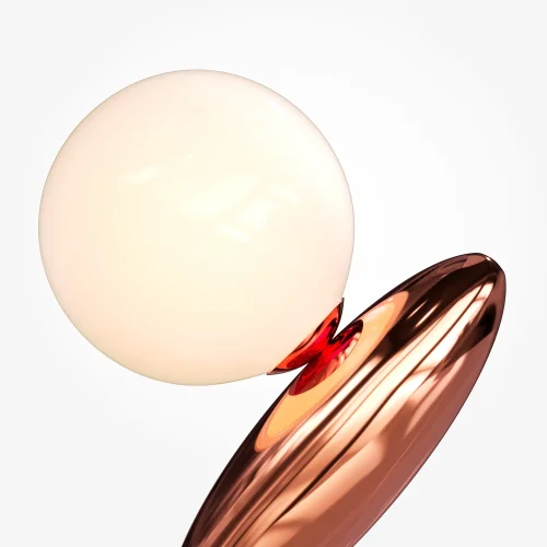 Настольная лампа LED MOD482TL-L6C3K Resonance Maytoni белая на 1 лампу, основание медь хром металл в стиле арт-деко современный шар фото 2 Настольная лампа LED MOD482TL-L6C3K Resonance Maytoni белая на 1 лампу, основание медь хром металл в стиле арт-деко современный шар фото 2