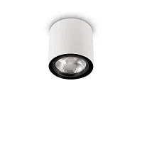 Светильник накладной MOOD PL1 D15 ROUND BIANCO Ideal Lux белый 1 лампа, основание белое в стиле современный круглый