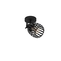 Бра Girona 900661 Eglo чёрный 1 лампа, основание чёрное в стиле лофт модерн 