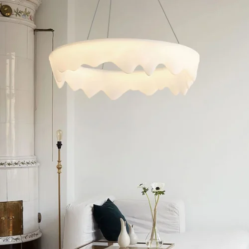 Люстра подвесная ODDLY C D65 220268-23 ImperiumLoft белая на 1 лампу, основание белое в стиле современный скандинавский минимализм фото 9