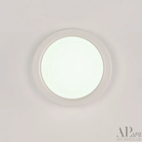 Светильник накладной LED Ingrid 3322.LDY6004M/6W/6K Arte Perfetto Luce белый 1 лампа, основание белое в стиле модерн круглый фото 4