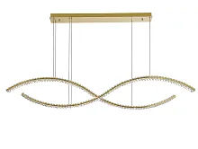 Светильник подвесной LED 8242/160 gold Newport прозрачный на 1 лампу, основание золотое в стиле американский современный классический 