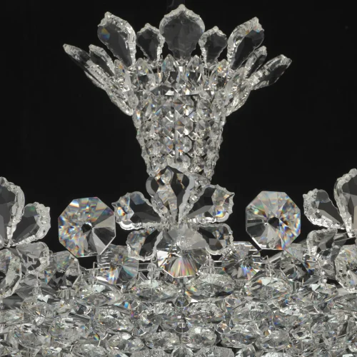 Люстра подвесная Лаура 345010814 MW-Light прозрачная на 14 ламп, основание хром в стиле классический фото 9