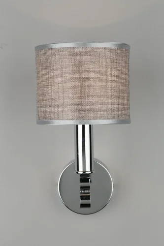 Бра Scario OML-64501-01 Omnilux коричневый серый на 1 лампа, основание хром в стиле классический  фото 4