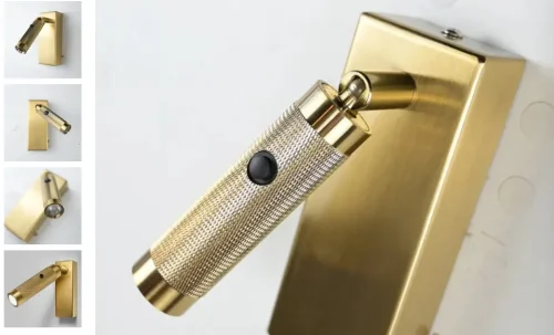 Бра Chelsom WALL LED KNURL BRASS 144237-22 ImperiumLoft латунь на 1 лампу, основание латунь в стиле современный фото 2 Бра Chelsom WALL LED KNURL BRASS 144237-22 ImperiumLoft латунь на 1 лампу, основание латунь в стиле современный фото 2