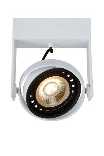 Светильник накладной Griffon 22969/12/31 Lucide белый 1 лампа, основание белое в стиле модерн круглый фото 3