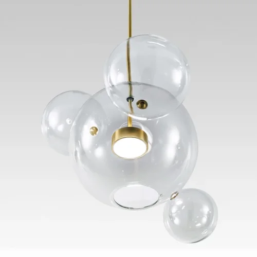 Светильник потолочный BUBBLE BLS B4 177862-26 ImperiumLoft прозрачный на 1 лампу, основание бронзовое в стиле современный фото 7 Светильник потолочный BUBBLE BLS B4 177862-26 ImperiumLoft прозрачный на 1 лампу, основание бронзовое в стиле современный фото 7