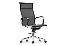 Компьютерное кресло Reus сетка black 15213 Woodville, чёрный/сетка, ножки/металл/хром, размеры - *1180***540*600