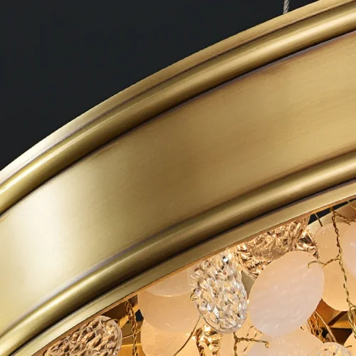 Люстра подвесная VERONA A L12 193713-23 ImperiumLoft прозрачная на 12 ламп, основание латунь в стиле современный фото 10