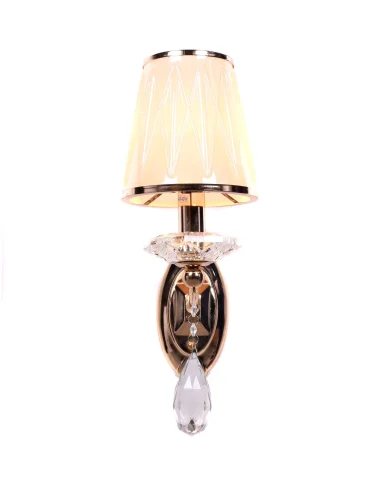 Бра Dominni LDW 9268-1 GD Lumina Deco бежевый на 1 лампа, основание золотое в стиле классический  фото 2