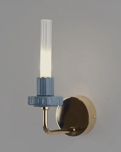 Бра LED Atelieri V11694-WL Moderli прозрачный на 1 лампу, основание золотое в стиле современный американский кантри фото 2