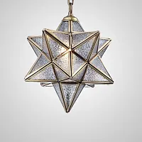 Светильник подвесной Star 73603-22 ImperiumLoft прозрачный 1 лампа, основание золотое в стиле винтаж восточный 
