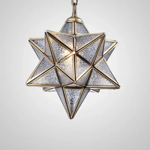 Светильник подвесной Star 73603-22 ImperiumLoft прозрачный 1 лампа, основание золотое в стиле восточный винтаж 