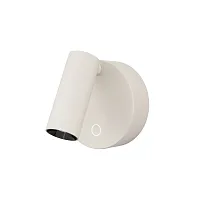 Бра с выключателем LED Twist C079WL-L3W3K Maytoni белый на 1 лампу, основание белое в стиле современный хай-тек для чтения