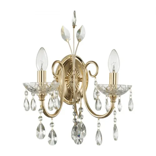 Бра Versia 4977/2W Odeon Light без плафона на 2 лампы, основание золотое в стиле классический 