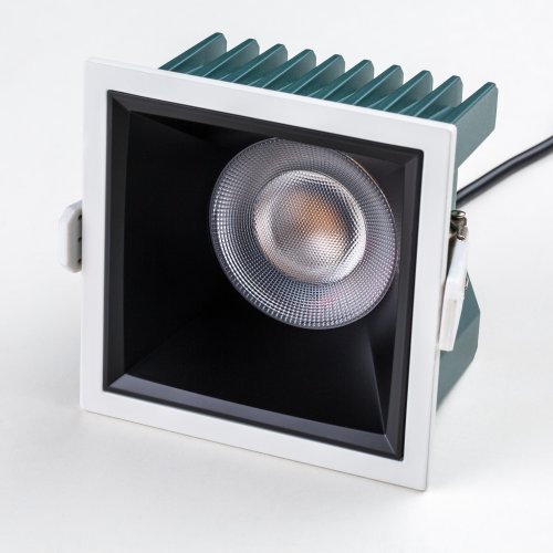 Светильник точечный LED Ciclone 385247 Lightstar чёрный на 1 лампу, основание чёрное белое в стиле современный квадратный фото 3