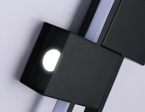 Бра LED FL5218 Ambrella light чёрный на 1 лампа, основание чёрное в стиле современный хай-тек отраженный свет фото 5