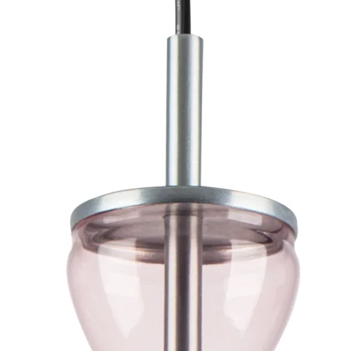 Светильник подвесной LED Belle 814002 Lightstar прозрачный разноцветный 1 лампа, основание матовое хром в стиле современный арт-деко  фото 7