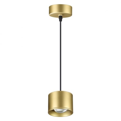 Светильник подвесной LED Patera 358671 Novotech золотой 1 лампа, основание золотое в стиле хай-тек 