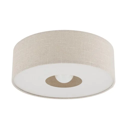 Светильник потолочный Santana M 11651-NW Nowodvorski бежевый на 1 лампу, основание золотое в стиле лофт круглый фото 3