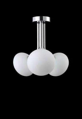 Светильник подвесной ALICIA SP3 CHROME/WHITE Crystal Lux белый 3 лампы, основание хром в стиле современный  фото 5