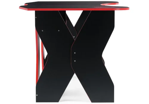Компьютерный стол Вивианн красный / черный 474249 Woodville столешница чёрная из лдсп фото 2