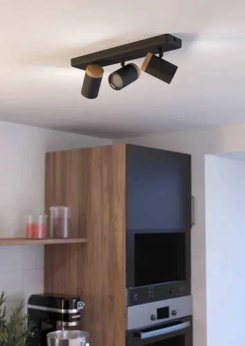 Спот с 3 лампами Consuma 300002 Eglo чёрный GU10 в стиле современный фото 6 Спот с 3 лампами Consuma 300002 Eglo чёрный GU10 в стиле современный фото 6