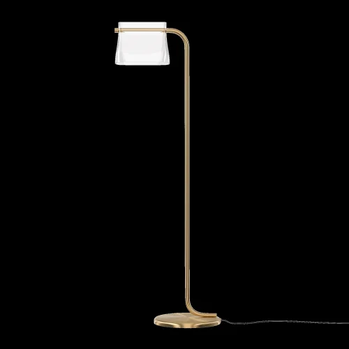 Торшер LED Cabaret MOD170FL-L8BS3K Maytoni прозрачный на 1 лампу, основание латунь в стиле современный арт-деко фото 12
