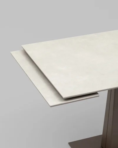 Стол Арнон 120-180/80/76 МДФ16/керамика Carmen light grey УТ000040452 Stool Group столешница серая из керамика мдф фото 5