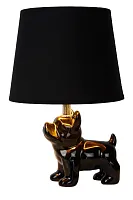 Настольная лампа Extravaganza Sir Winston 13533/81/30 Lucide чёрная 1 лампа, основание чёрное металл керамика в стиле современный винтаж 