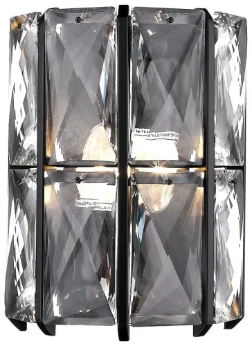 Бра Karlin WE148.02.001 Wertmark прозрачный на 2 лампы, основание чёрное в стиле современный классический 