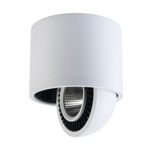 Светильник накладной LED Круз 637017301 DeMarkt белый 1 лампа, основание белое в стиле хай-тек круглый фото 4