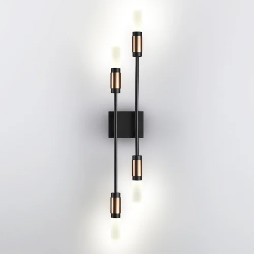 Бра LED Candel 5009/10WL Odeon Light белый на 1 лампа, основание чёрное в стиле современный  фото 3