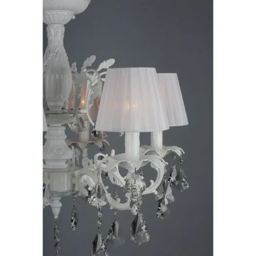 Люстра потолочная Catanzaro OML-30807-06 Omnilux белая на 6 ламп, основание белое в стиле классический фото 3