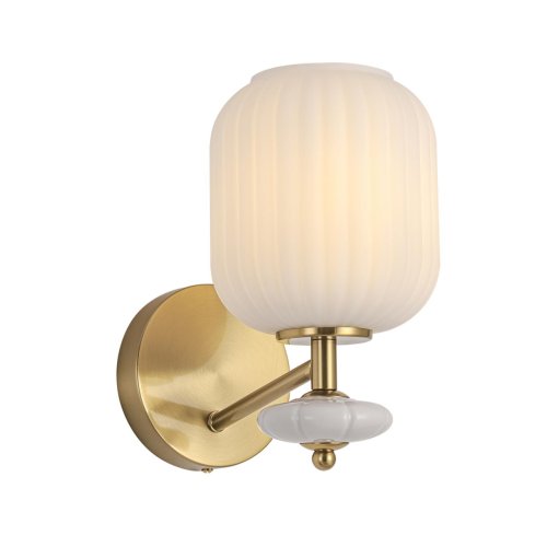 Бра Alegra 8334/1W Lumion белый на 1 лампу, основание бронзовое в стиле классический фото 6 Бра Alegra 8334/1W Lumion белый на 1 лампу, основание бронзовое в стиле классический фото 6