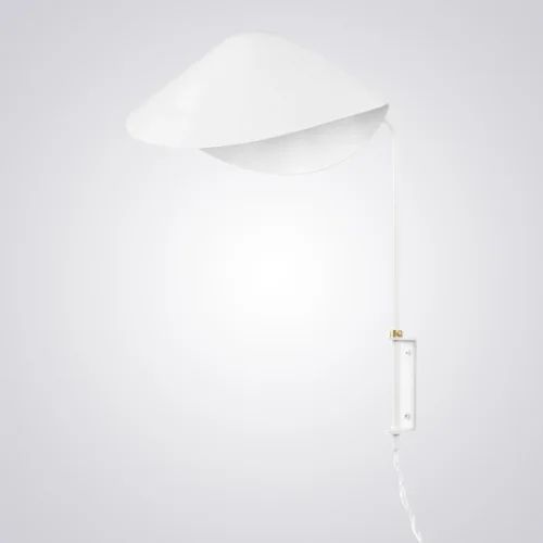 Бра LAMPARA MOUILLE ARM white 186174-22 ImperiumLoft белый на 1 лампа, основание белое в стиле минимализм современный 