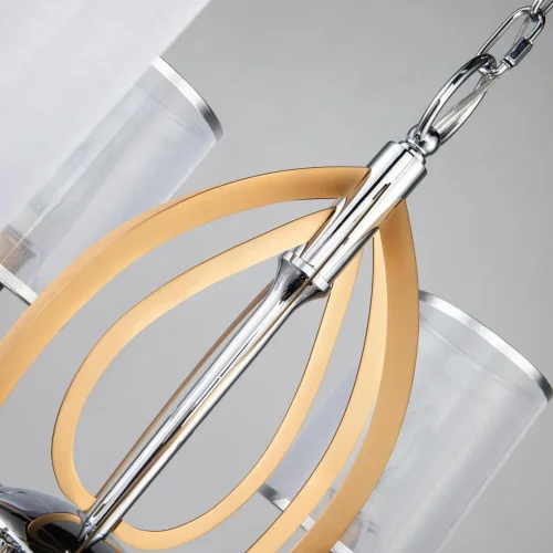 Люстра подвесная Stine 2705-6P Favourite прозрачная на 6 ламп, основание серебряное в стиле современный  фото 2