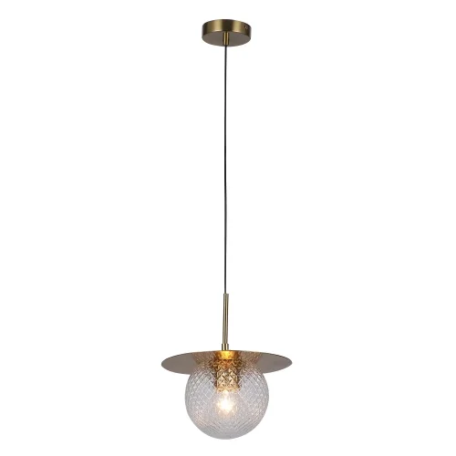Светильник подвесной Roshni 3049-1P F-promo прозрачный 1 лампа, основание медь в стиле современный шар