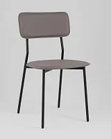Стул обеденный Mikkie, серый УТ000039229 Stool Group, серый/экокожа, ножки/металл/чёрный, размеры - *****