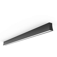 Светильник потолочный LED Hanok 7948 Mantra чёрный 1 лампа, основание чёрное в стиле хай-тек модерн минимализм линейный