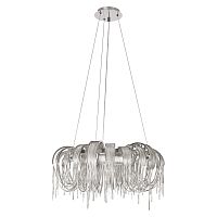 Люстра подвесная Volver 10404/800 SN LOFT IT никель на 8 ламп, основание никель в стиле арт-деко цепочки Люстра подвесная Volver 10404/800 SN LOFT IT никель на 8 ламп, основание никель в стиле арт-деко цепочки