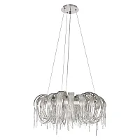 Люстра подвесная Volver 10404/800 SN LOFT IT никель на 8 ламп, основание никель в стиле арт-деко цепочки Люстра подвесная Volver 10404/800 SN LOFT IT никель на 8 ламп, основание никель в стиле арт-деко цепочки