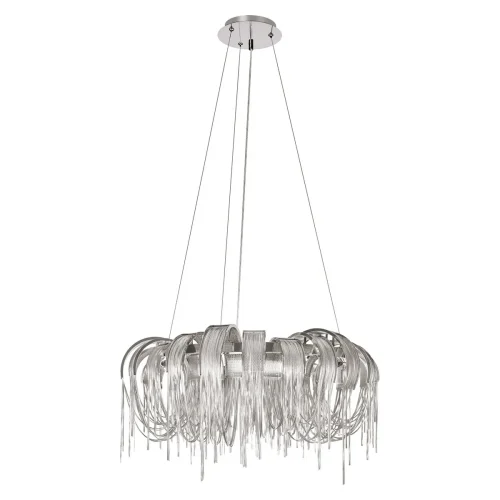 Люстра подвесная Volver 10404/800 SN LOFT IT никель на 8 ламп, основание никель в стиле арт-деко цепочки