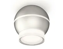 Светильник накладной Techno spot XS1103031 Ambrella light серебряный 1 лампа, основание серебряное в стиле современный круглый