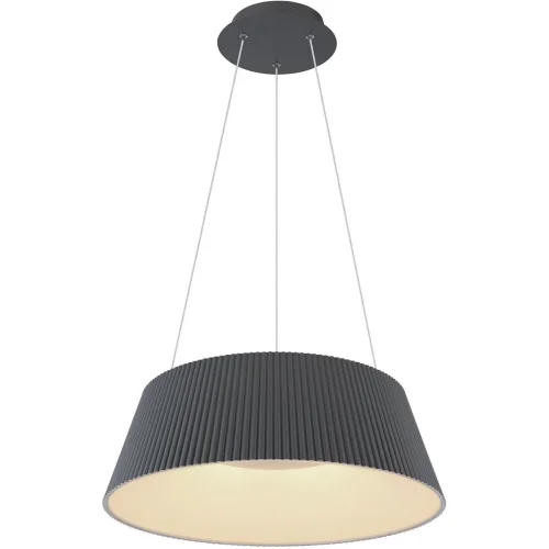 Светильник подвесной LED с пультом Crotone 48801AH-45 Globo чёрный на 1 лампу, основание серое чёрное в стиле современный с пультом Светильник подвесной LED с пультом Crotone 48801AH-45 Globo чёрный на 1 лампу, основание серое чёрное в стиле современный с пультом