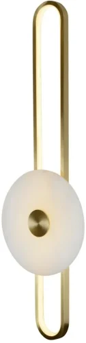 Бра LED Ravenhill 2276 33W 80 BR MB Belfast белый на 1 лампу, основание латунь в стиле 78696 современный 