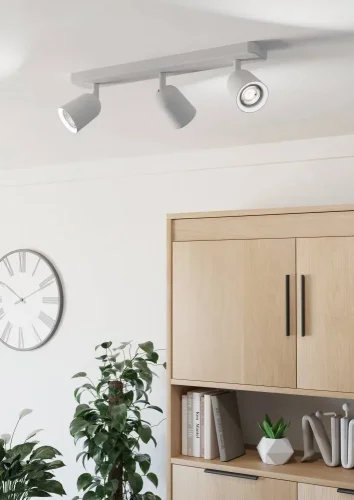 Спот с 3 лампами Camaldoli 901947 Eglo белый GU10 в стиле современный фото 2 Спот с 3 лампами Camaldoli 901947 Eglo белый GU10 в стиле современный фото 2