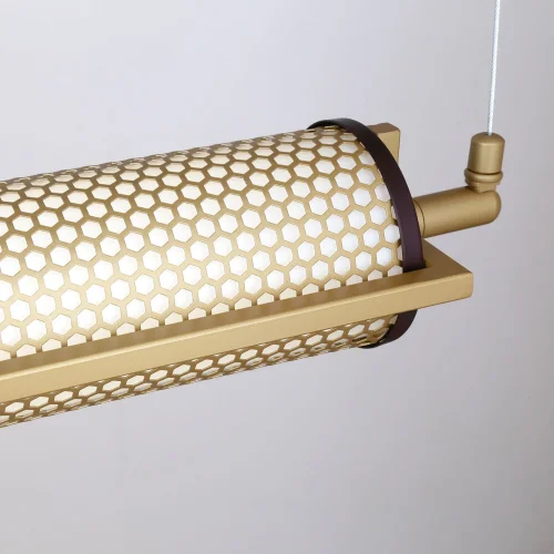 Светильник подвесной LED Ligero 4190-1P Favourite белый 1 лампа, основание матовое золото в стиле современный линейный фото 9