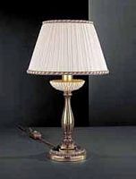 Настольная лампа P 5500 P Reccagni Angelo белая янтарная 1 лампа, основание золотое латунь металл в стиле классический 