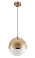 Светильник подвесной OPTIMA SP1 GOLD D200 Crystal Lux золотой белый 1 лампа, основание золотое в стиле современный шар